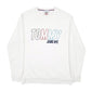 Mens White Tommy Hilfiger Jeans Spellout Relaxed Fit Crewneck Jumper