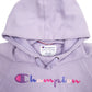 Womens Purple Champion Spellout Hoodie Jumper