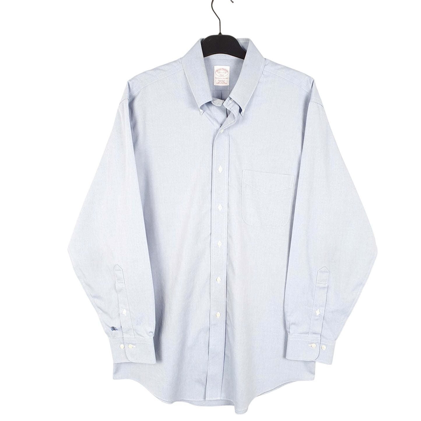 Mens Blue Brooks Brothers 346 Long Sleeve Shirt