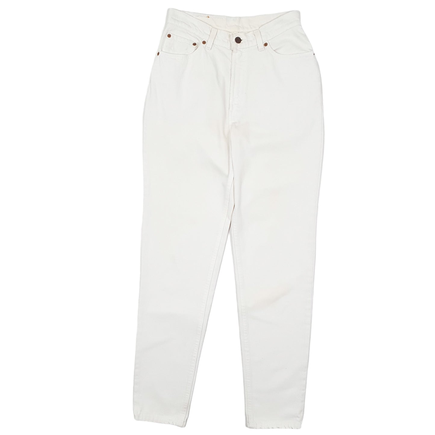 Womens White Levis Vintage 1990s Made in USA 512 JeansW28 L32