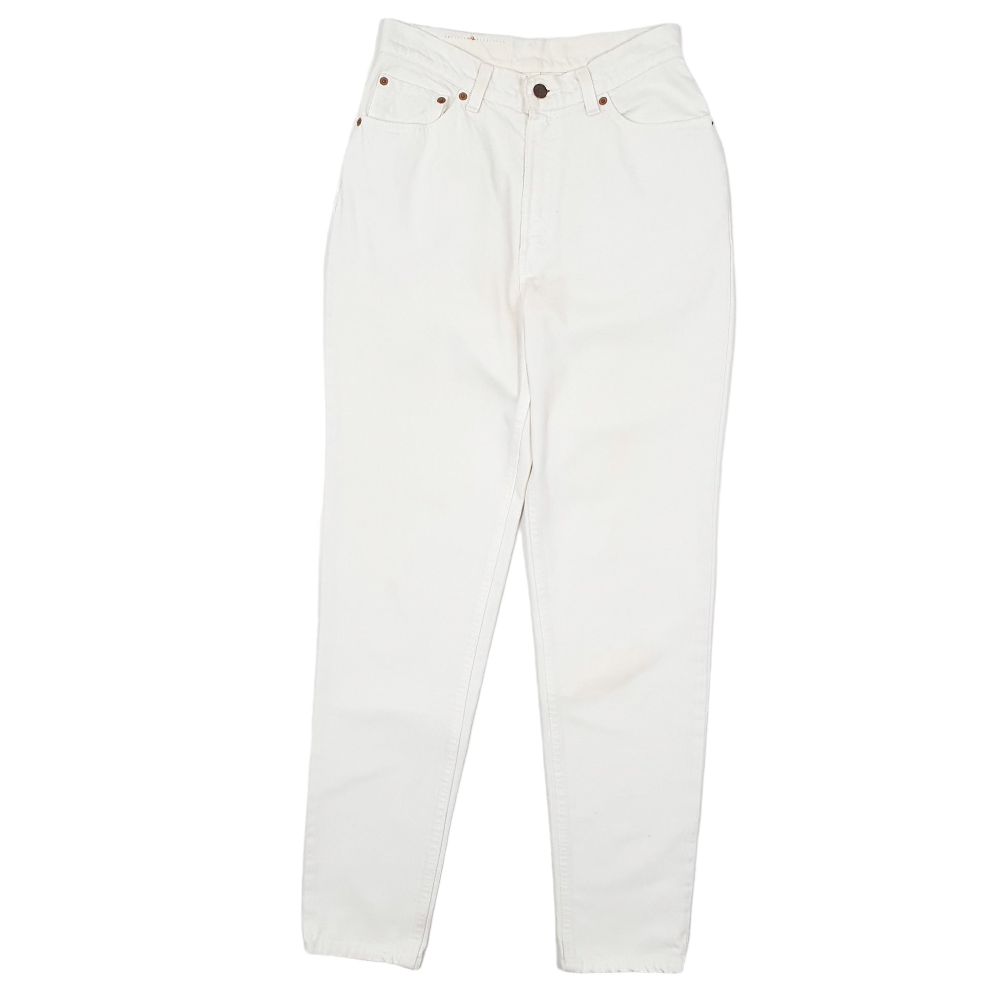 Womens White Levis Vintage 1990s Made in USA 512 JeansW28 L32