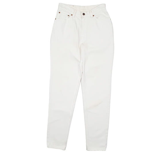 Womens White Levis Vintage 1990s Made in USA 512 JeansW28 L32