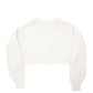 Womens Cream Garage Cropped Knit Cable Crewneck Jumper