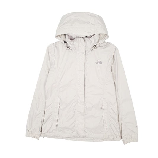 Womens White The North Face Hyvent Hooded  Coat