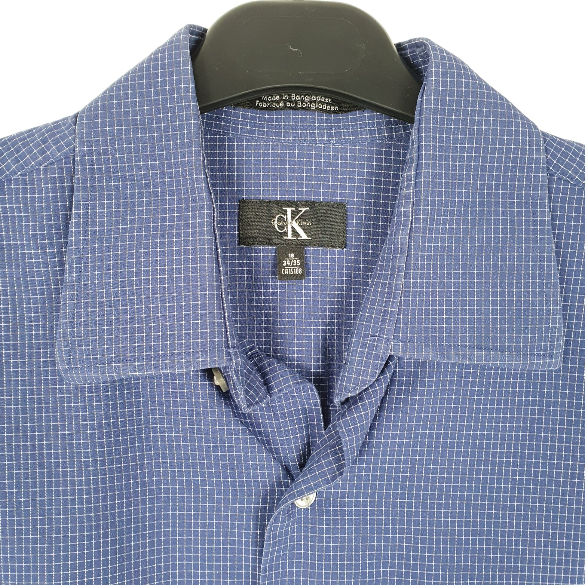 Mens Blue Calvin Klein  Long Sleeve Shirt