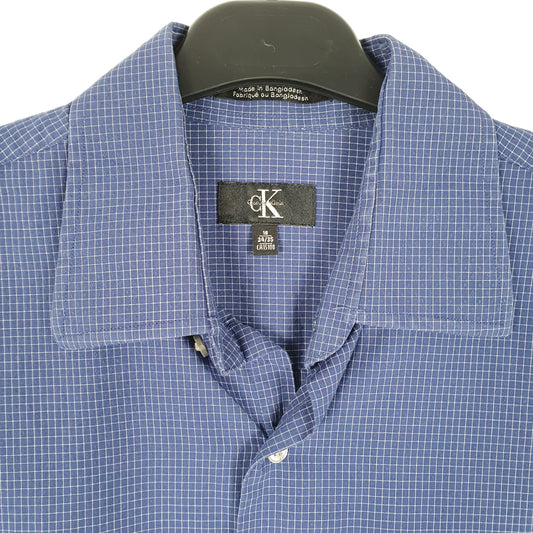 Mens Blue Calvin Klein  Long Sleeve Shirt
