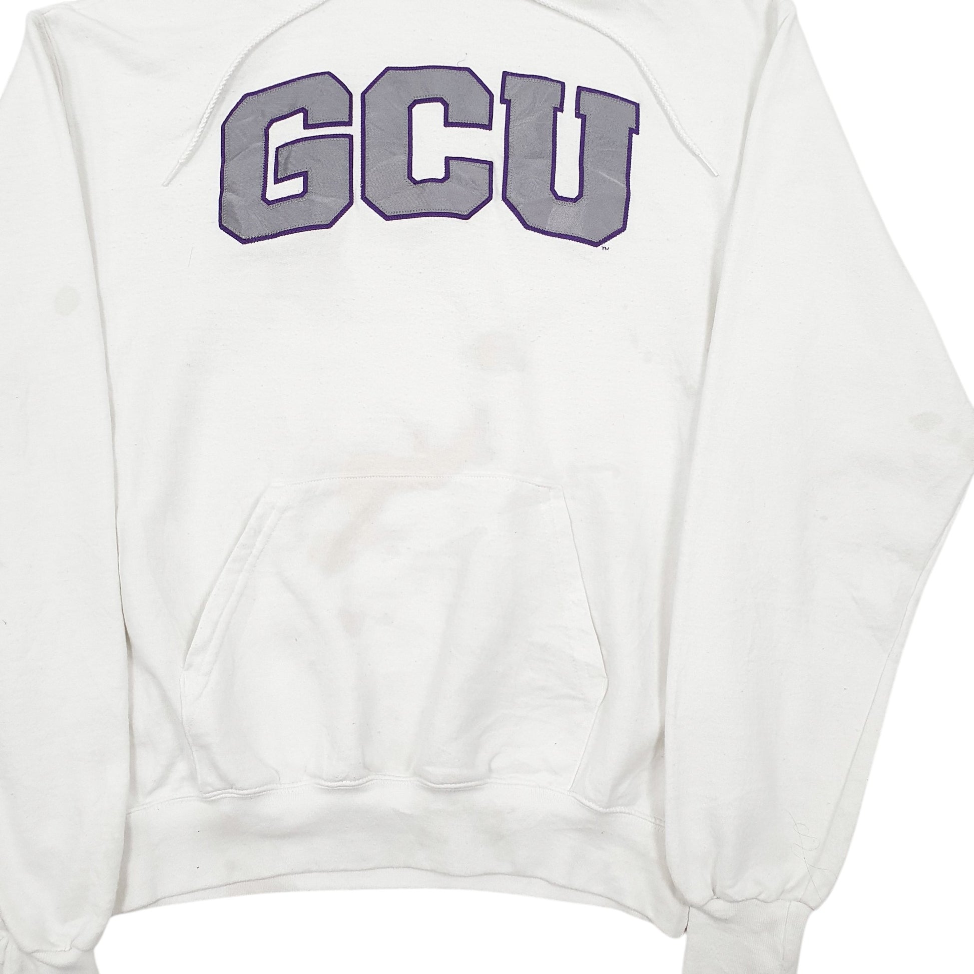 Mens White Champion  Hoodie Jumper