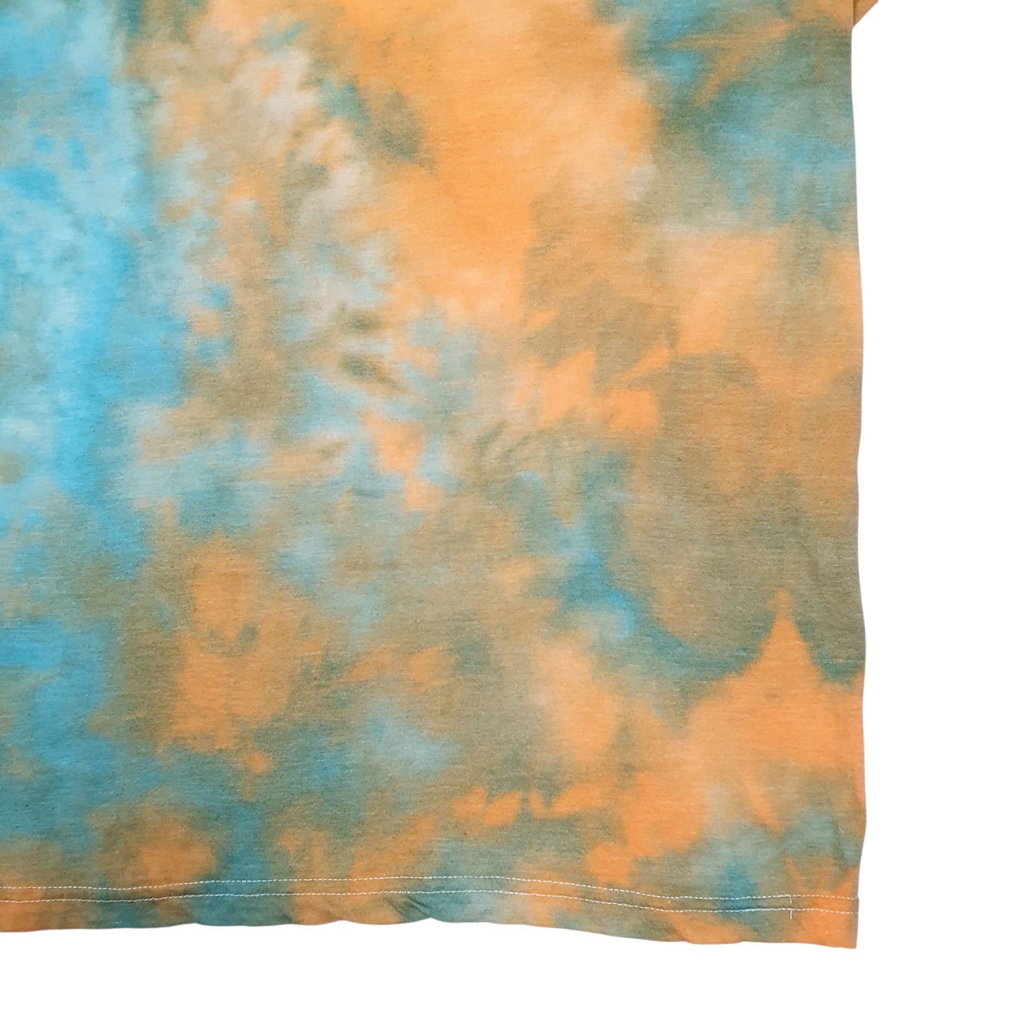 Mens Orange Stafford Tie Dye Short Sleeve T Shirt