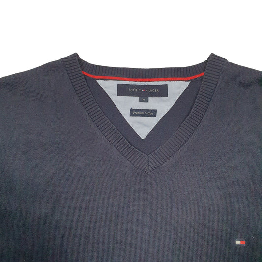 Mens Navy Tommy Hilfiger Knit Crewneck Jumper