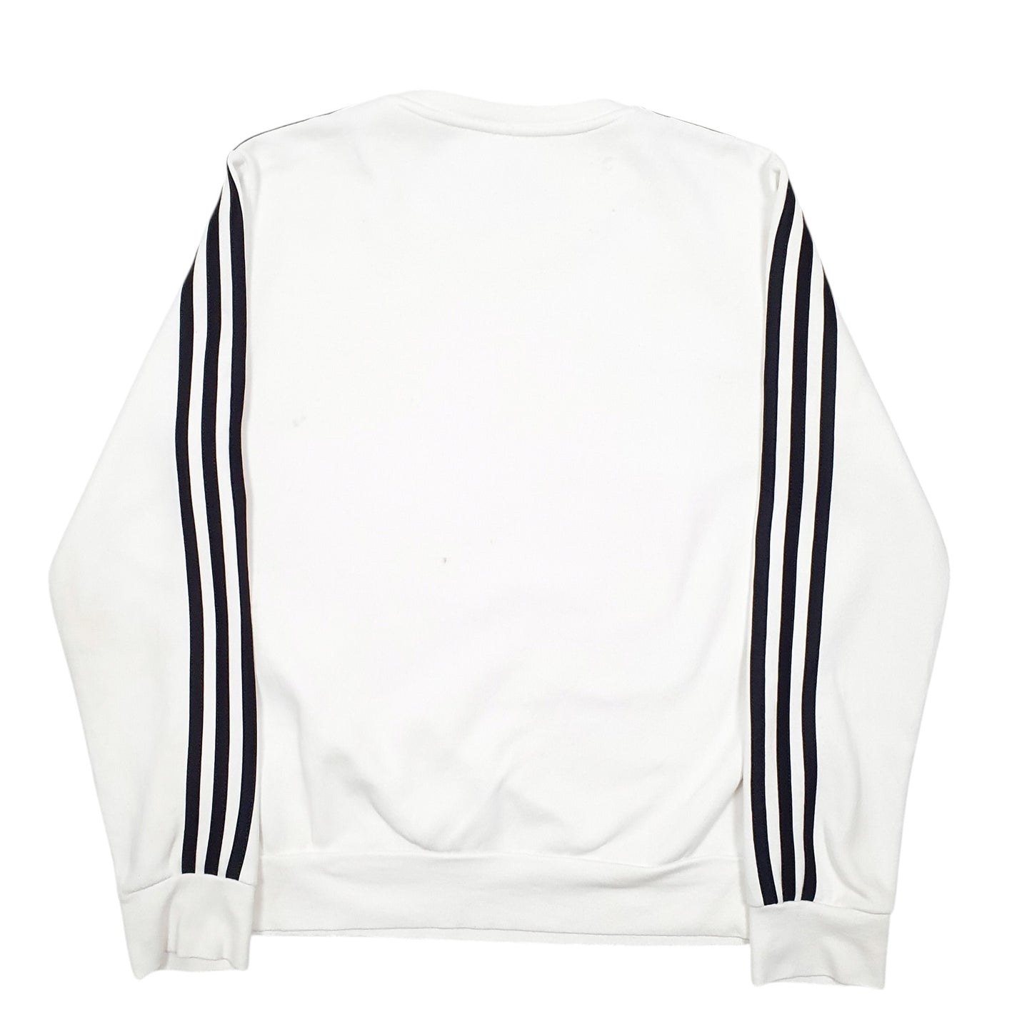 Womens White Adidas  Crewneck Jumper