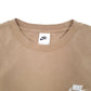 Mens Tan Nike Swoosh Crewneck Jumper