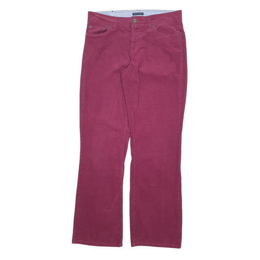 Womens Burgundy Tommy Hilfiger  Corduroy Trousers