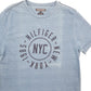 Mens Blue Tommy Hilfiger NYC Spellout Real Indigo Short Sleeve T Shirt