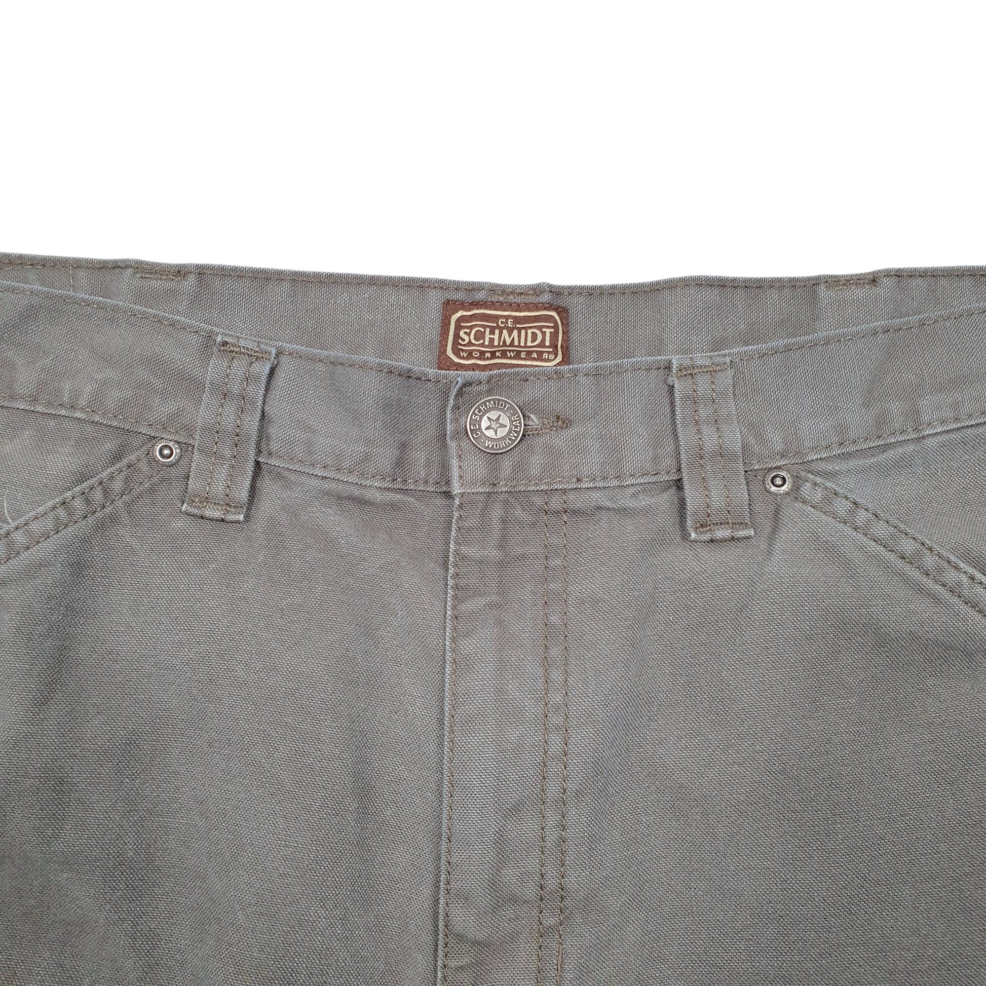 Mens Khaki Schmidt Workwear Carpenter Trousers