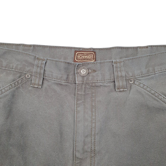 Mens Khaki Schmidt Workwear Carpenter Trousers