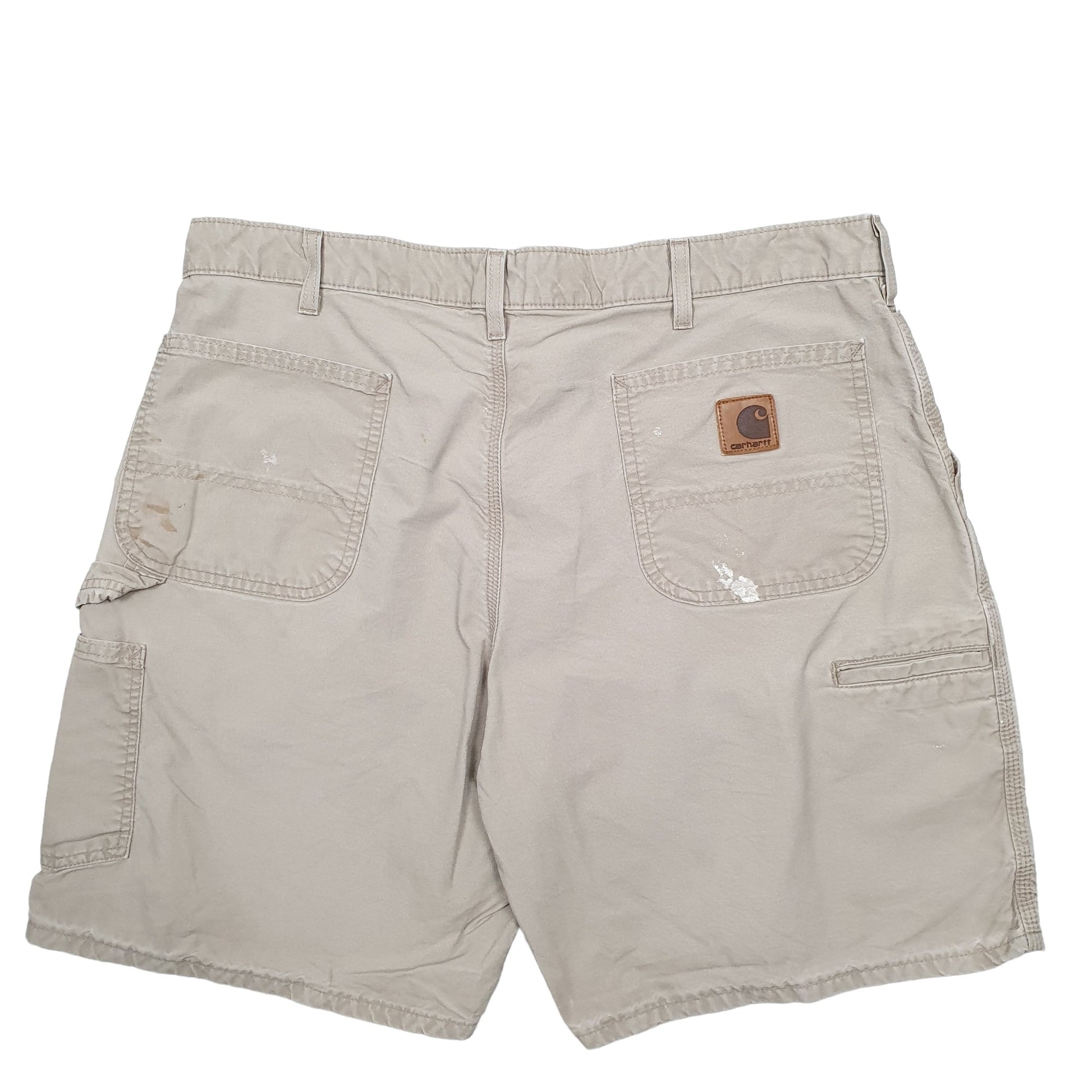 Mens Beige Carhartt Workwear Carpenter Shorts