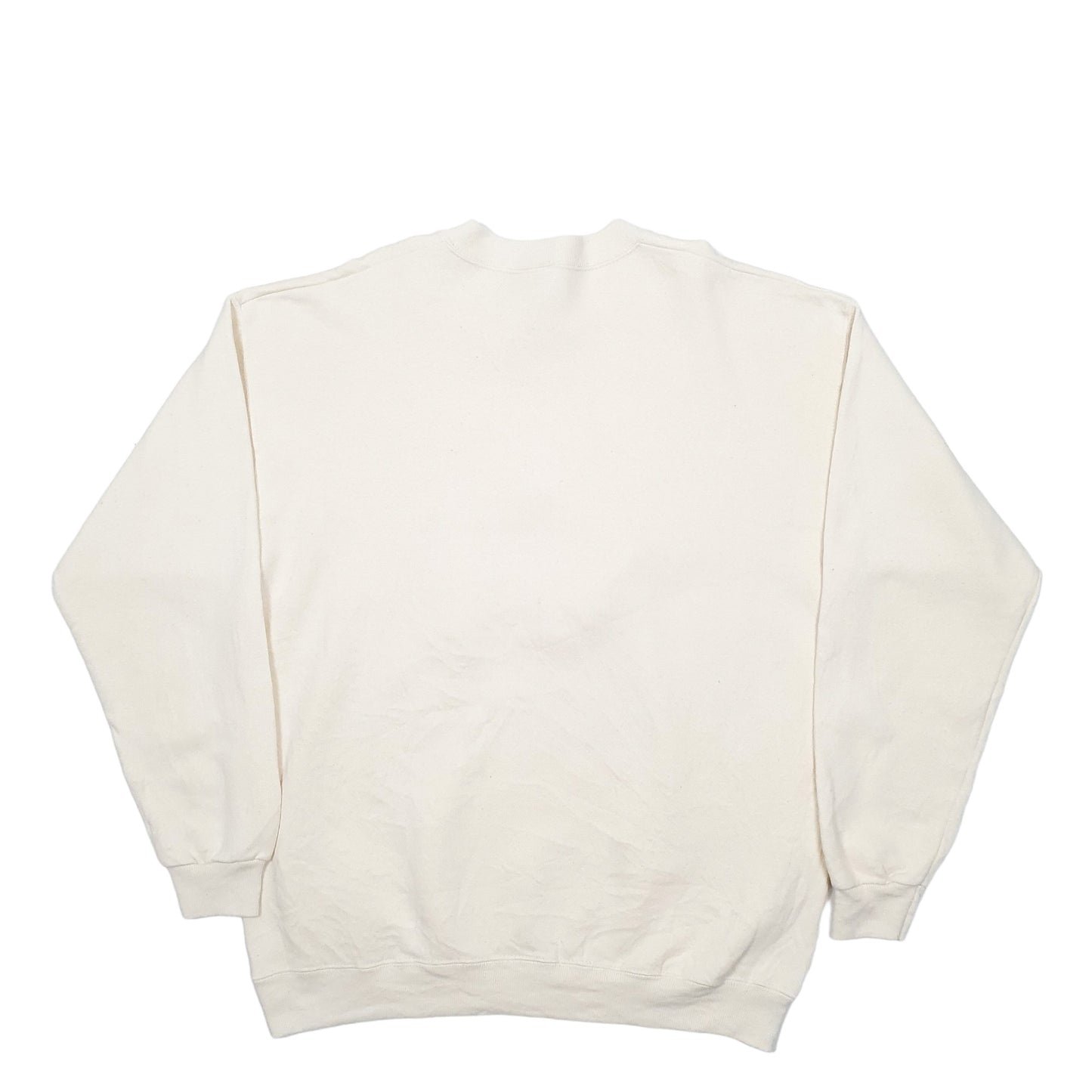 Mens Cream Lee Vintage Made In USA Crewneck Jumper