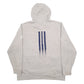Mens Grey Adidas Spellout Hoodie Jumper