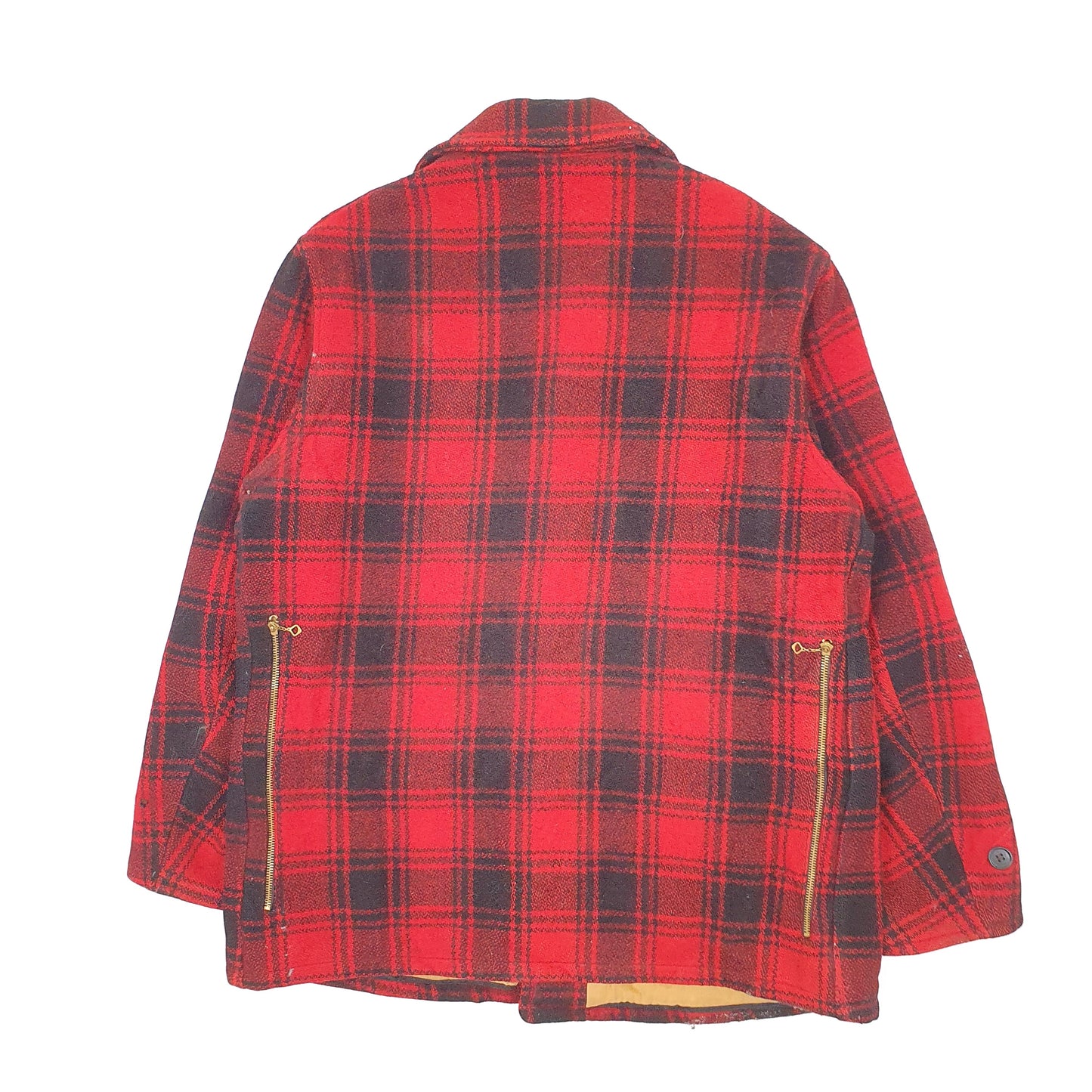 Mens Red Unbranded Vintage 1940s Hunting Mackinaw  Coat