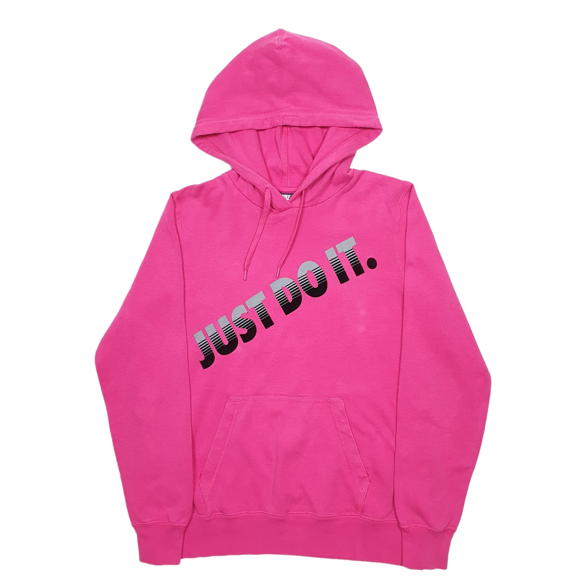 Womens Pink Nike Spellout Hoodie Jumper