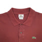 Mens Burgundy Lacoste  Short Sleeve Polo Shirt
