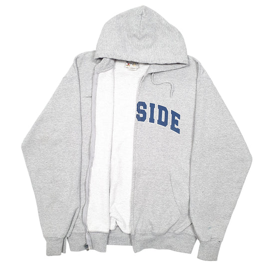 Mens Grey Disney Seaside Spellout World Full Zip Jumper