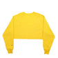 Womens Yellow Champion Crop Reverse Weave Crewneck Jumper