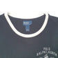 Mens Black Polo Ralph Lauren Ringer Athletic Apparel New York City Short Sleeve T Shirt