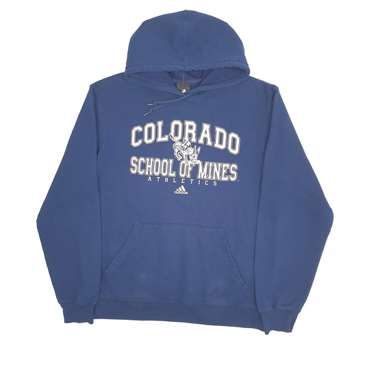 Mens Navy Adidas Colorado Athletics Hoodie Jumper