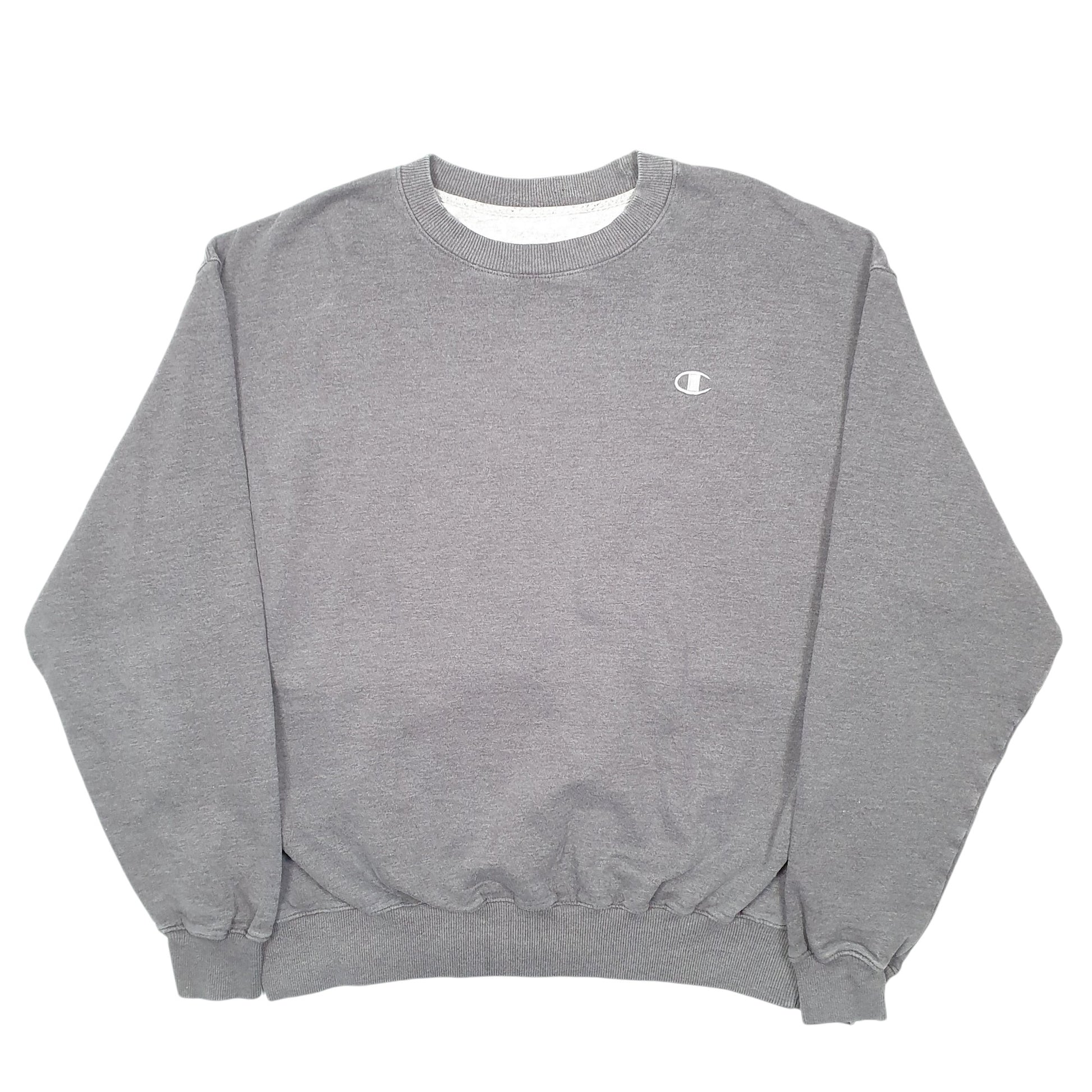 Mens Grey Champion  Crewneck Jumper