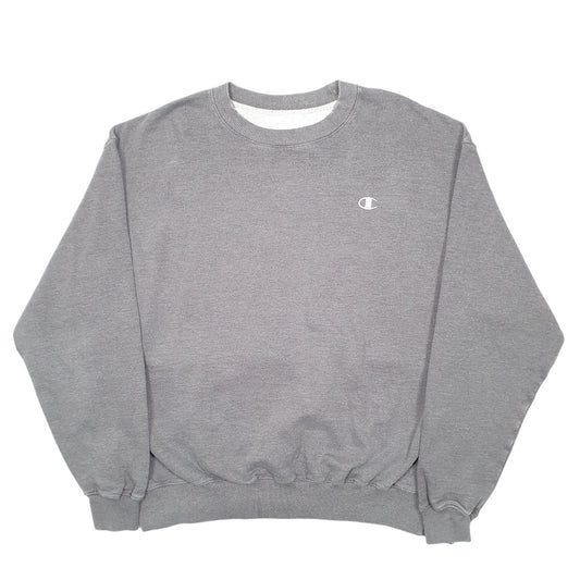Mens Grey Champion  Crewneck Jumper
