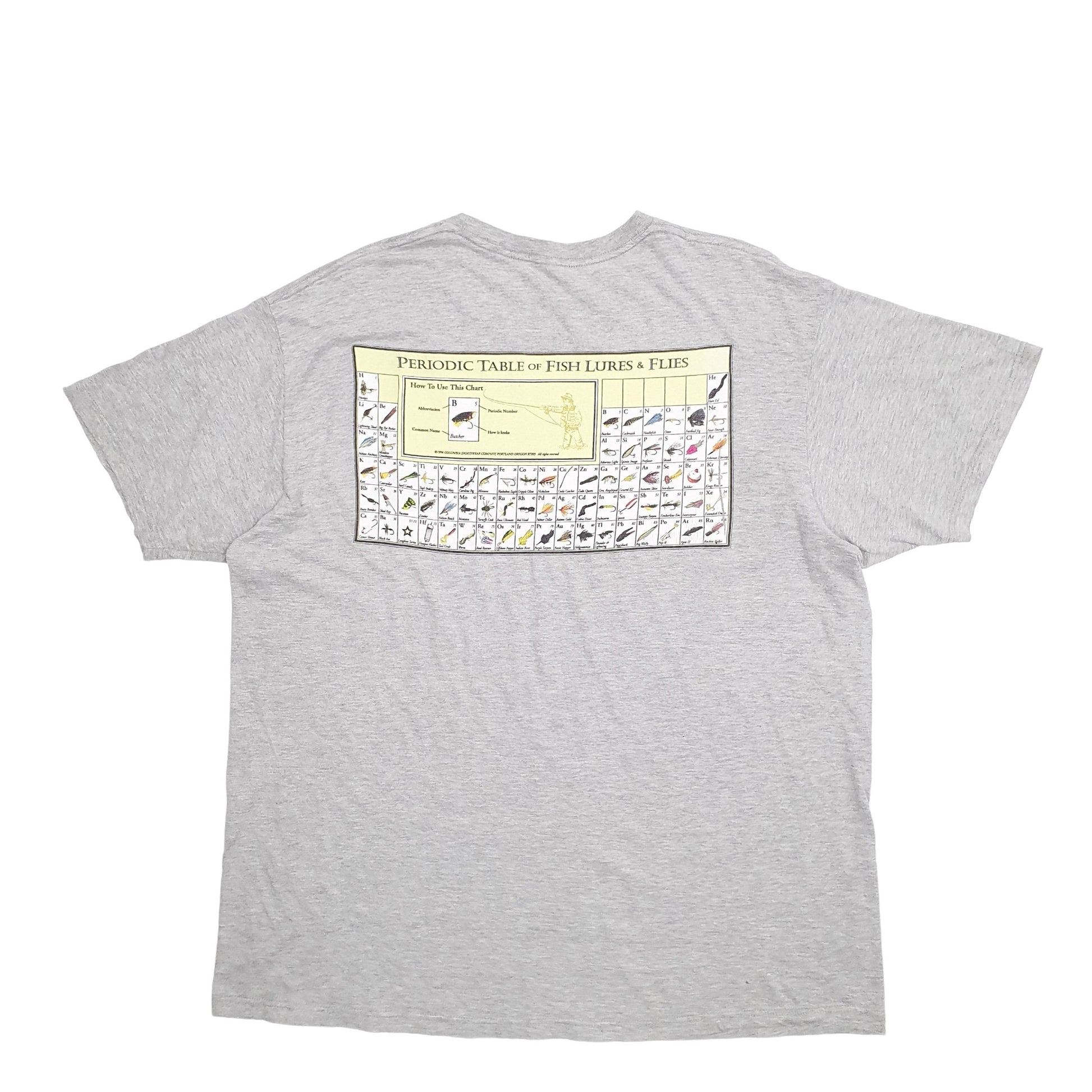 Mens Grey Columbia Sportswear PFG Fishing Short Sleeve T Shirt