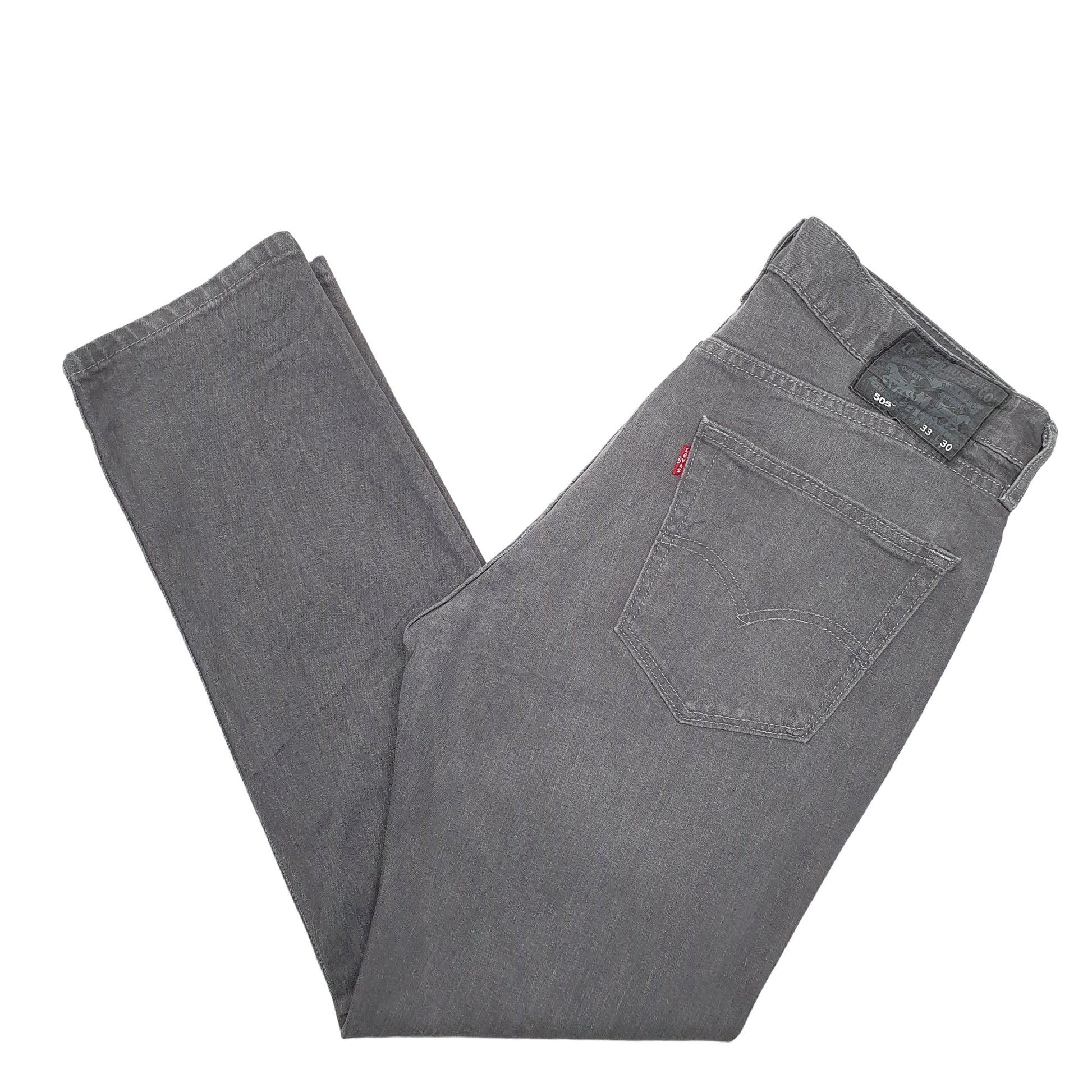 Mens Grey Levis  505 JeansW33 L30