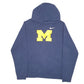 Mens Navy Nike Michigan Wolverines American Football Hoodie Jumper