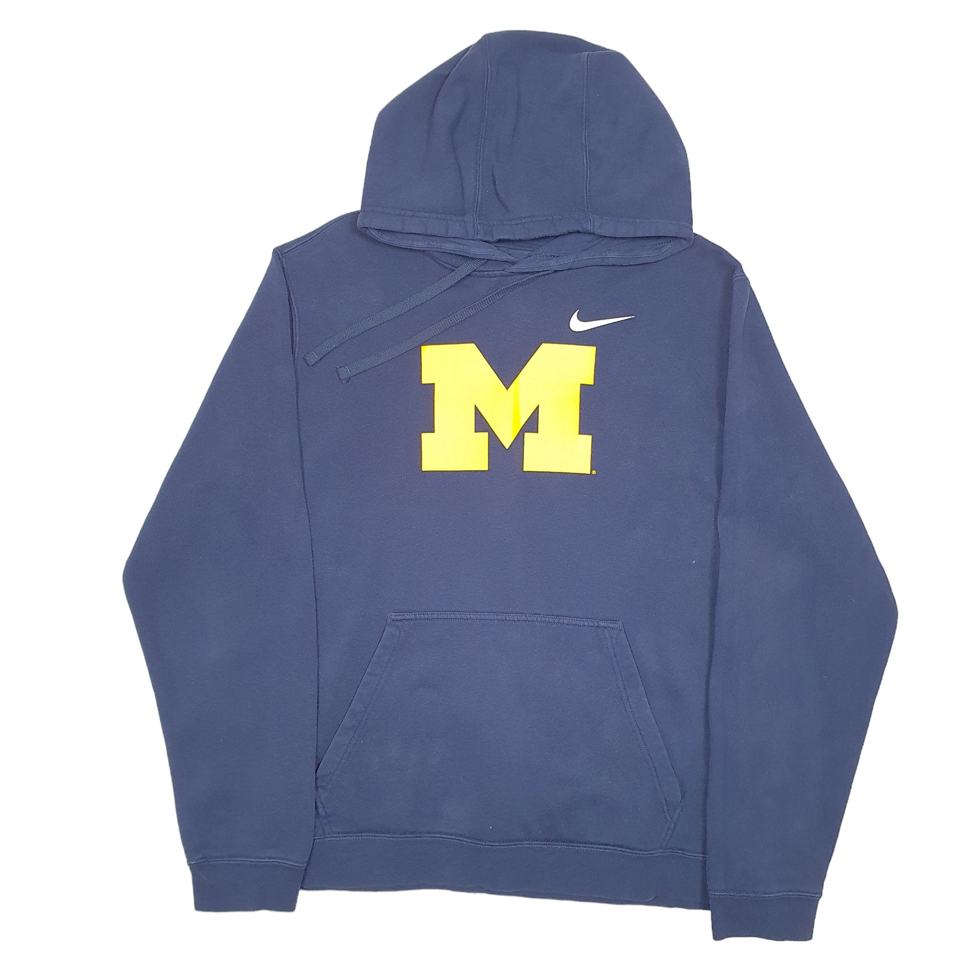Mens Navy Nike Michigan Wolverines American Football Hoodie Jumper