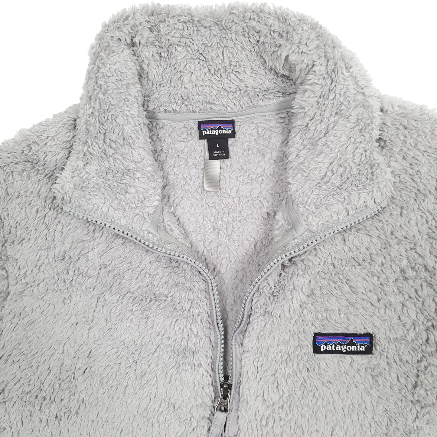 Womens Grey Patagonia Los Gatos Fluffy Quarter Zip Jumper