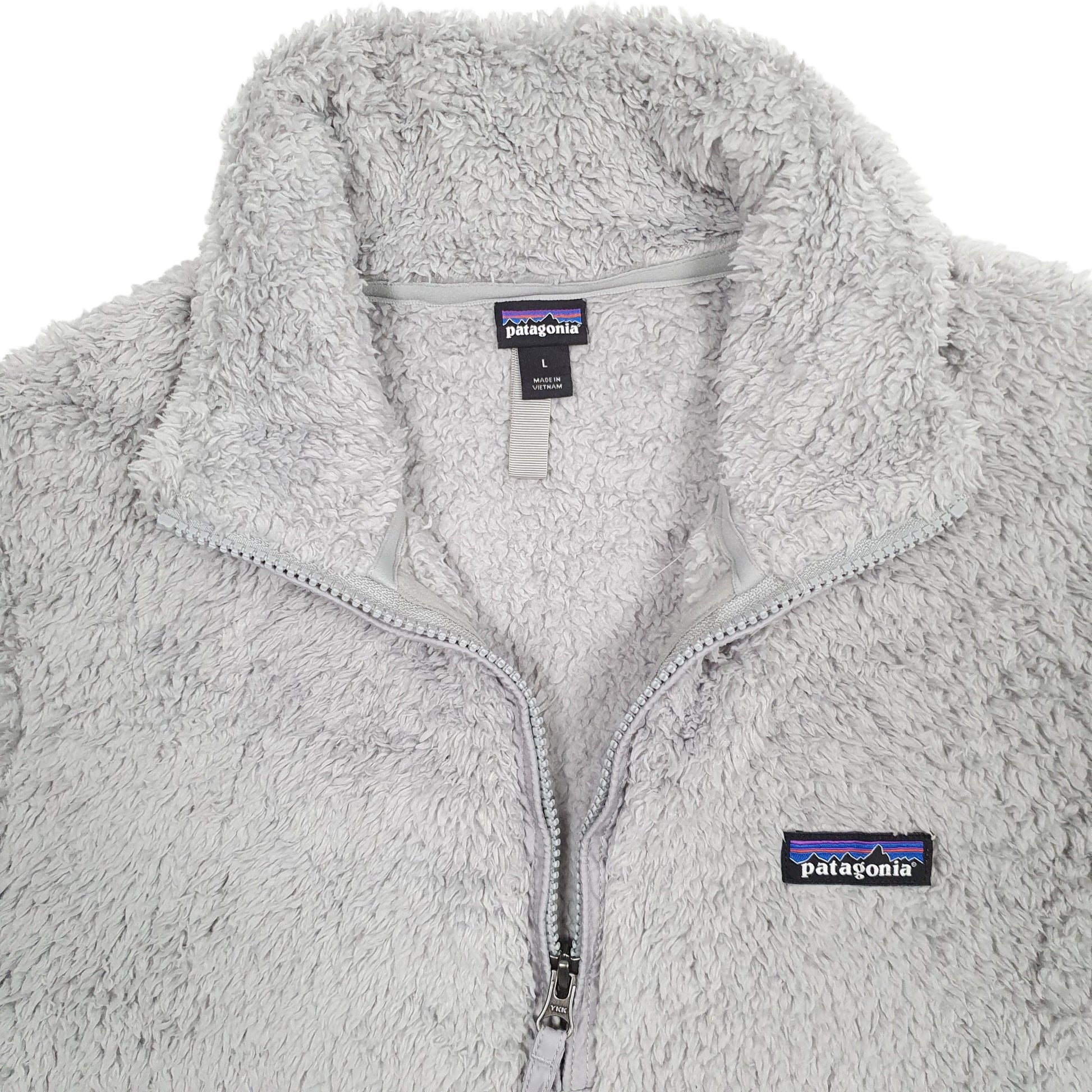 Womens Grey Patagonia Los Gatos Fluffy Quarter Zip Jumper