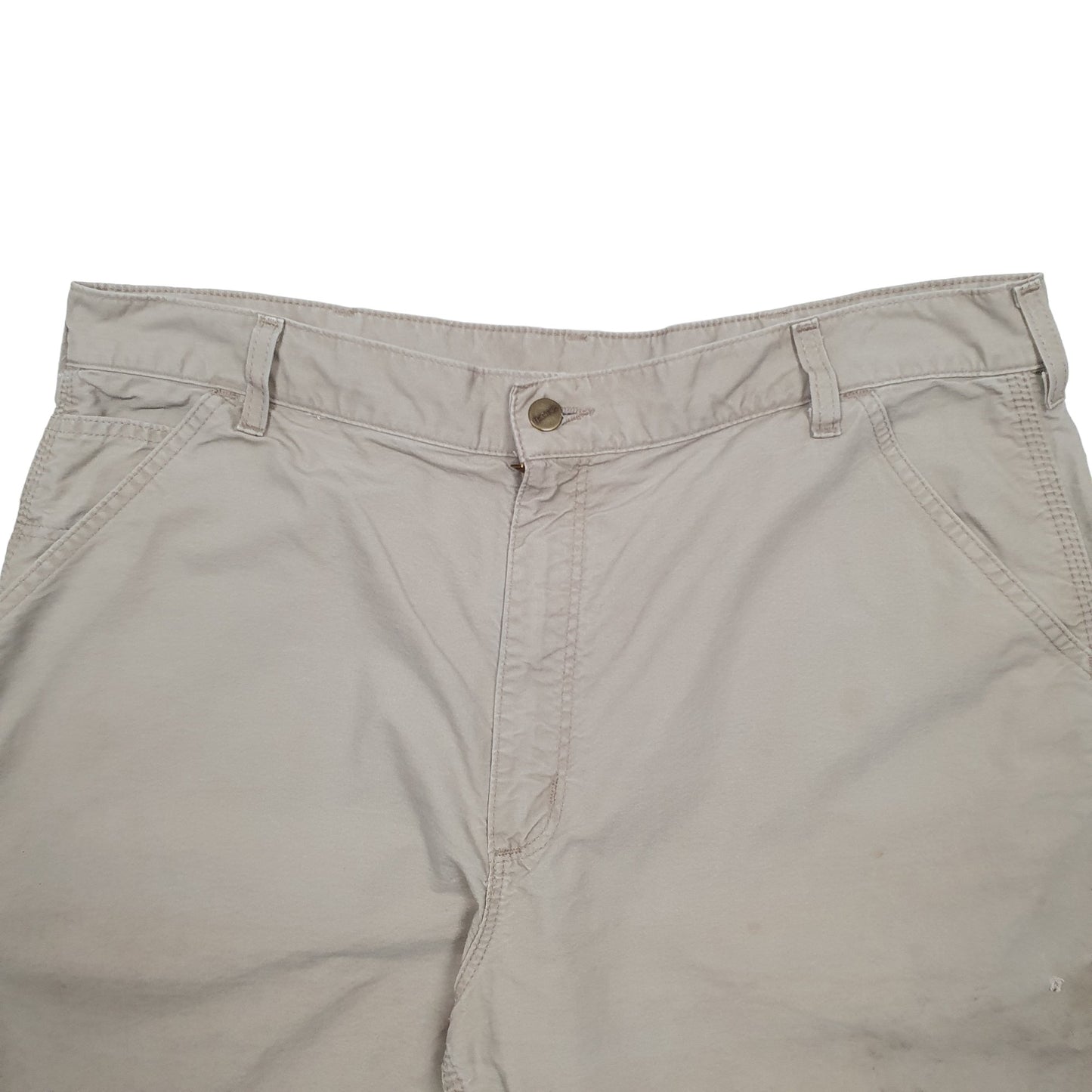Mens Beige Carhartt Workwear Carpenter Shorts