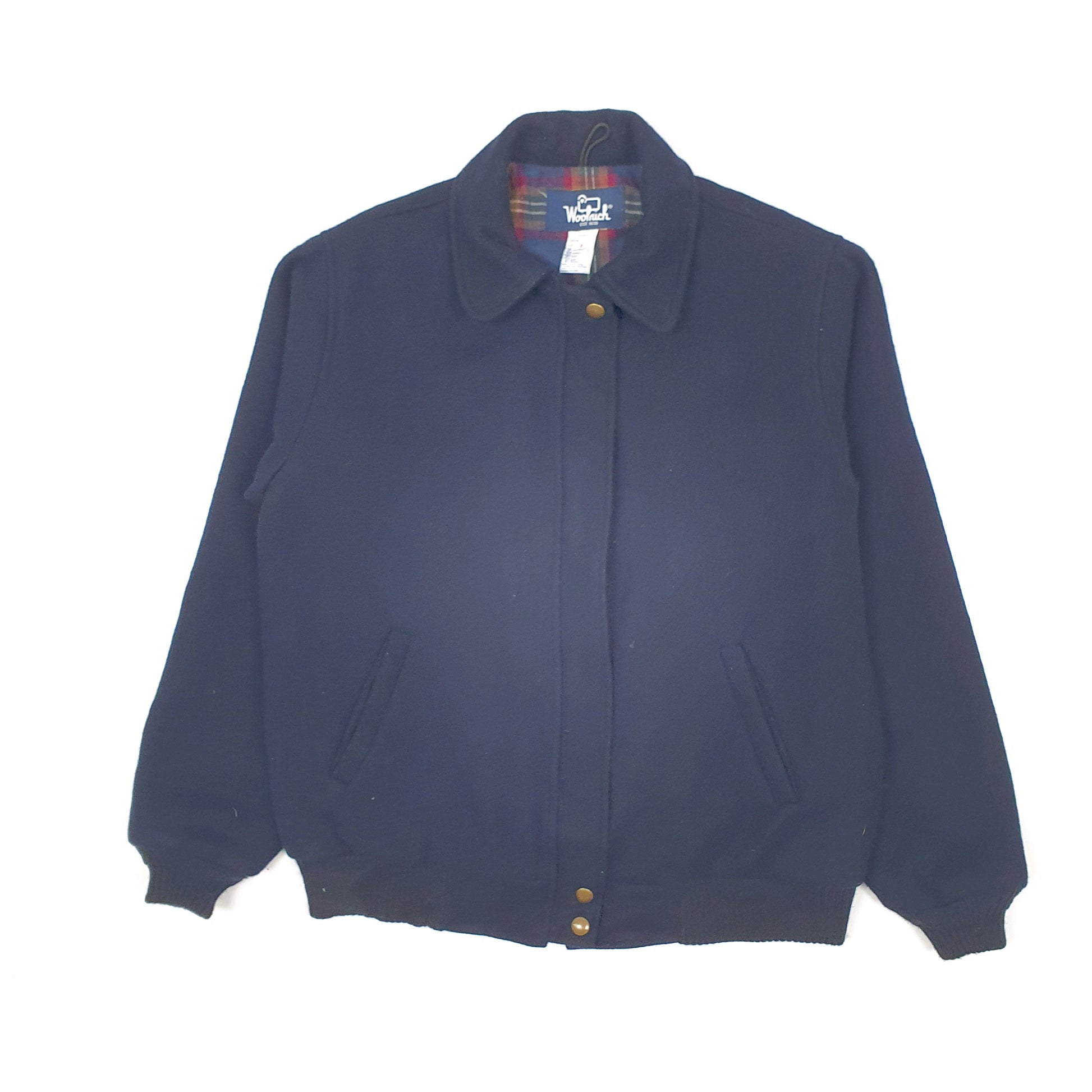 Womens Navy Woolrich Vintage 1990s Bomber Made in USA  Coat