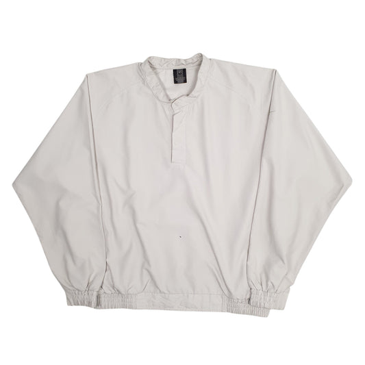 Mens Grey Nike Golf Windbreaker Quarter Zip Coat