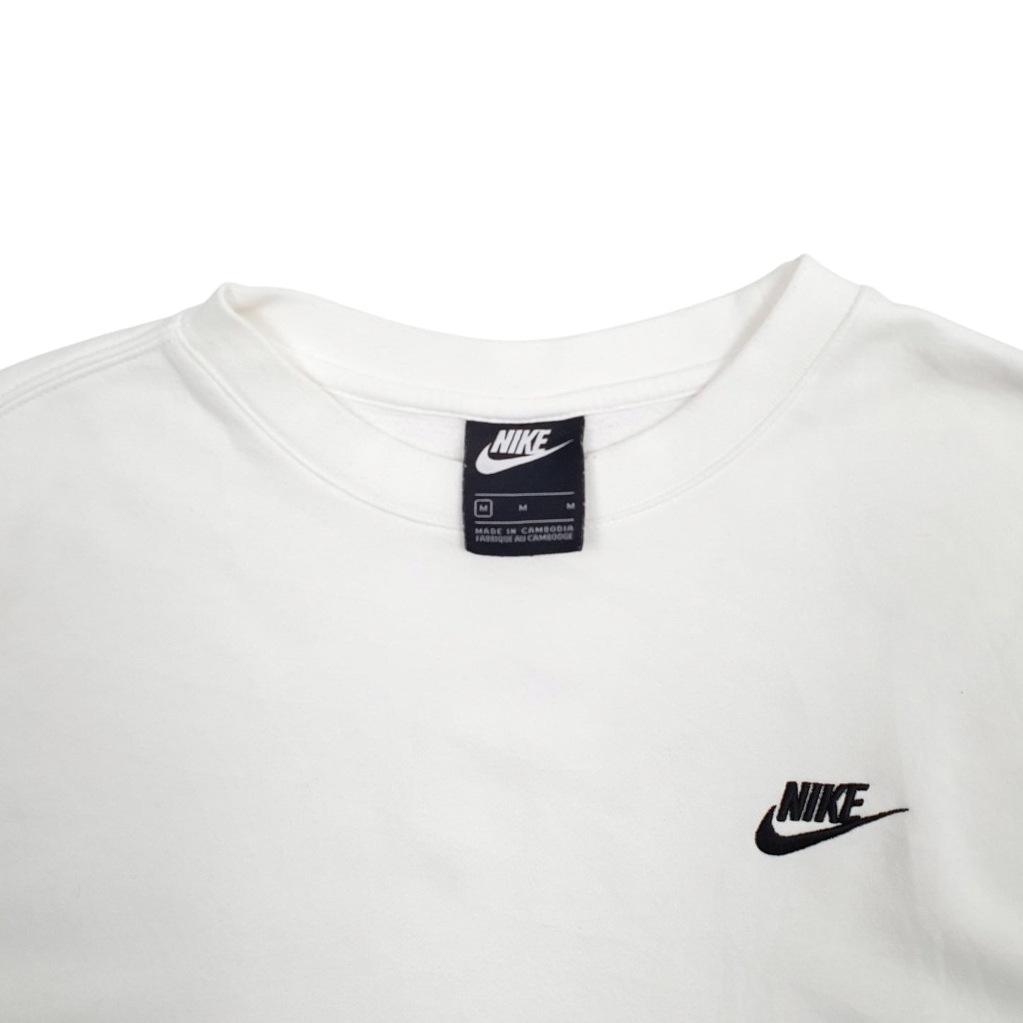 Mens White Nike  Crewneck Jumper