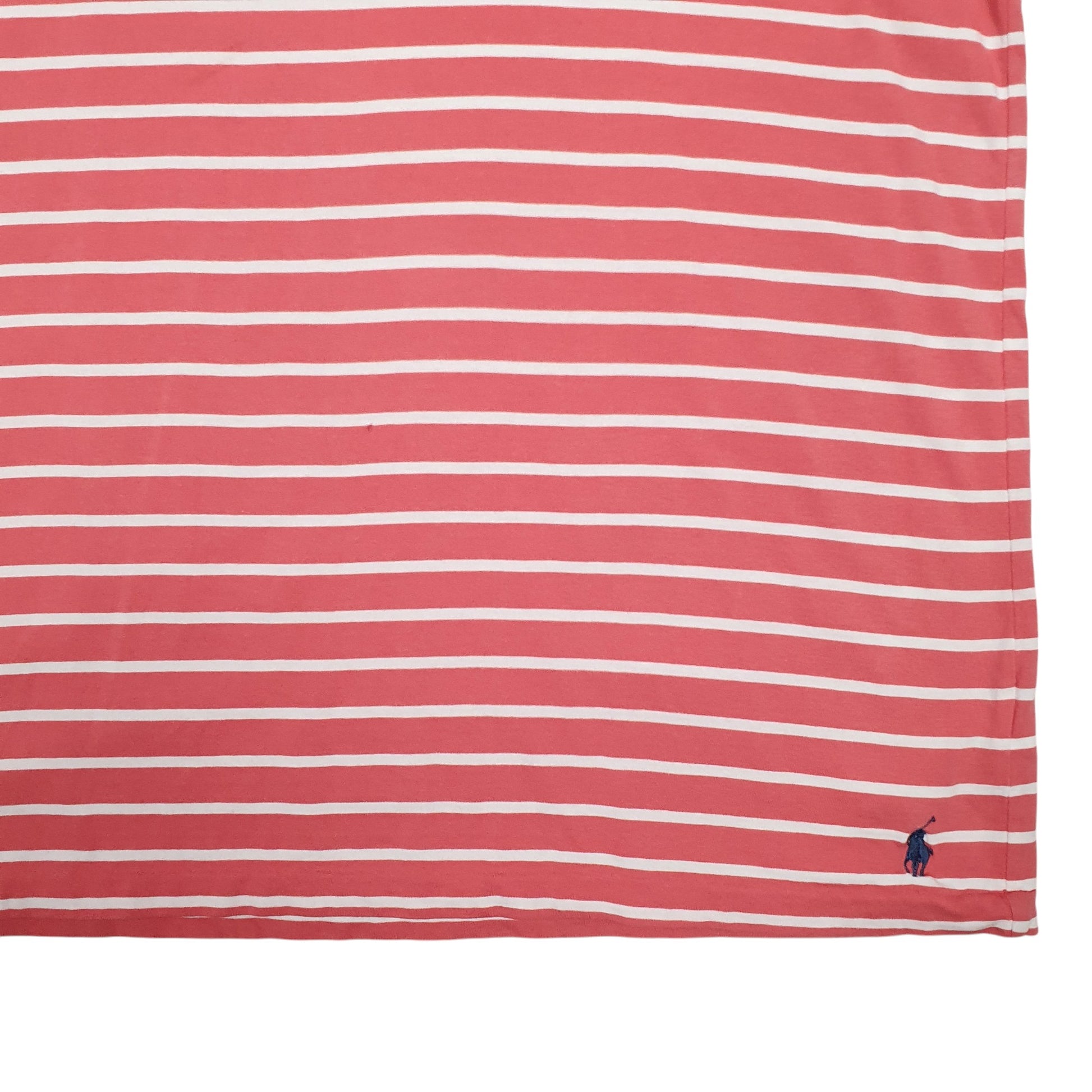 Mens Red Polo Ralph Lauren Stripes Short Sleeve T Shirt