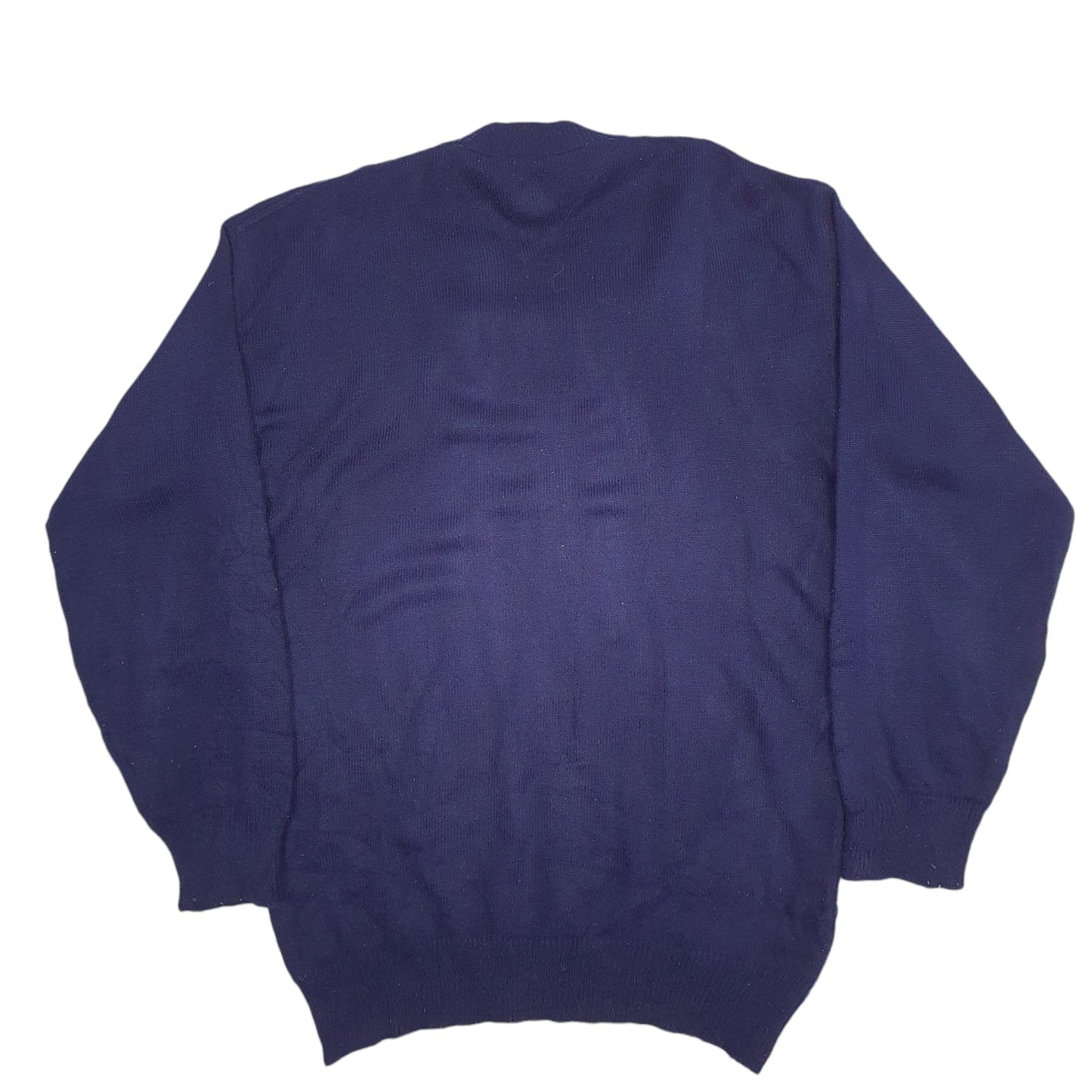 Mens Navy Tommy Hilfiger Knit V Neck Jumper