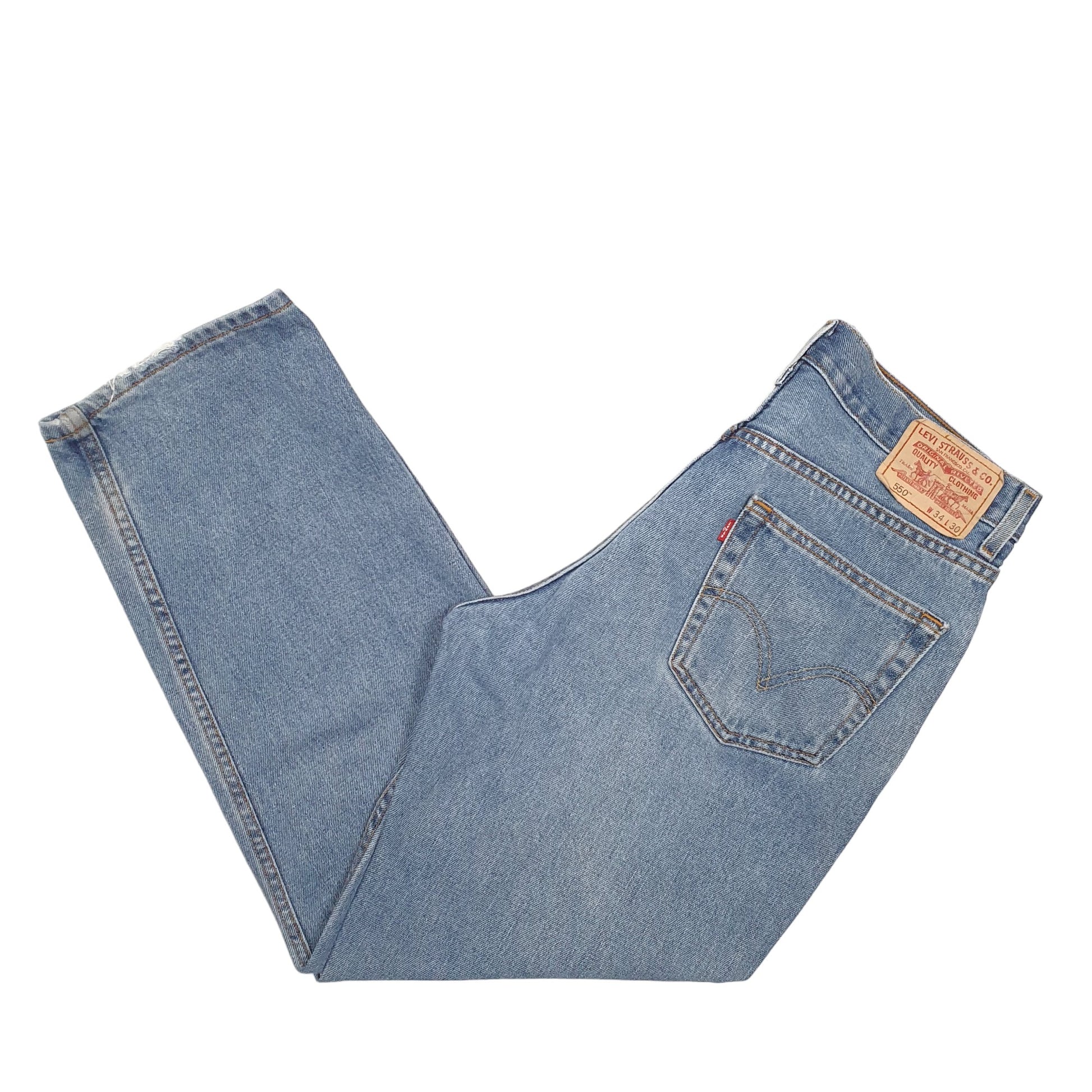 Mens Blue Levis  550 JeansW34 L30