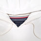 Mens White Tommy Hilfiger Spellout Hoodie Jumper