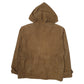 Mens Brown Unbranded Military Smock Hoodie Zip  Coat