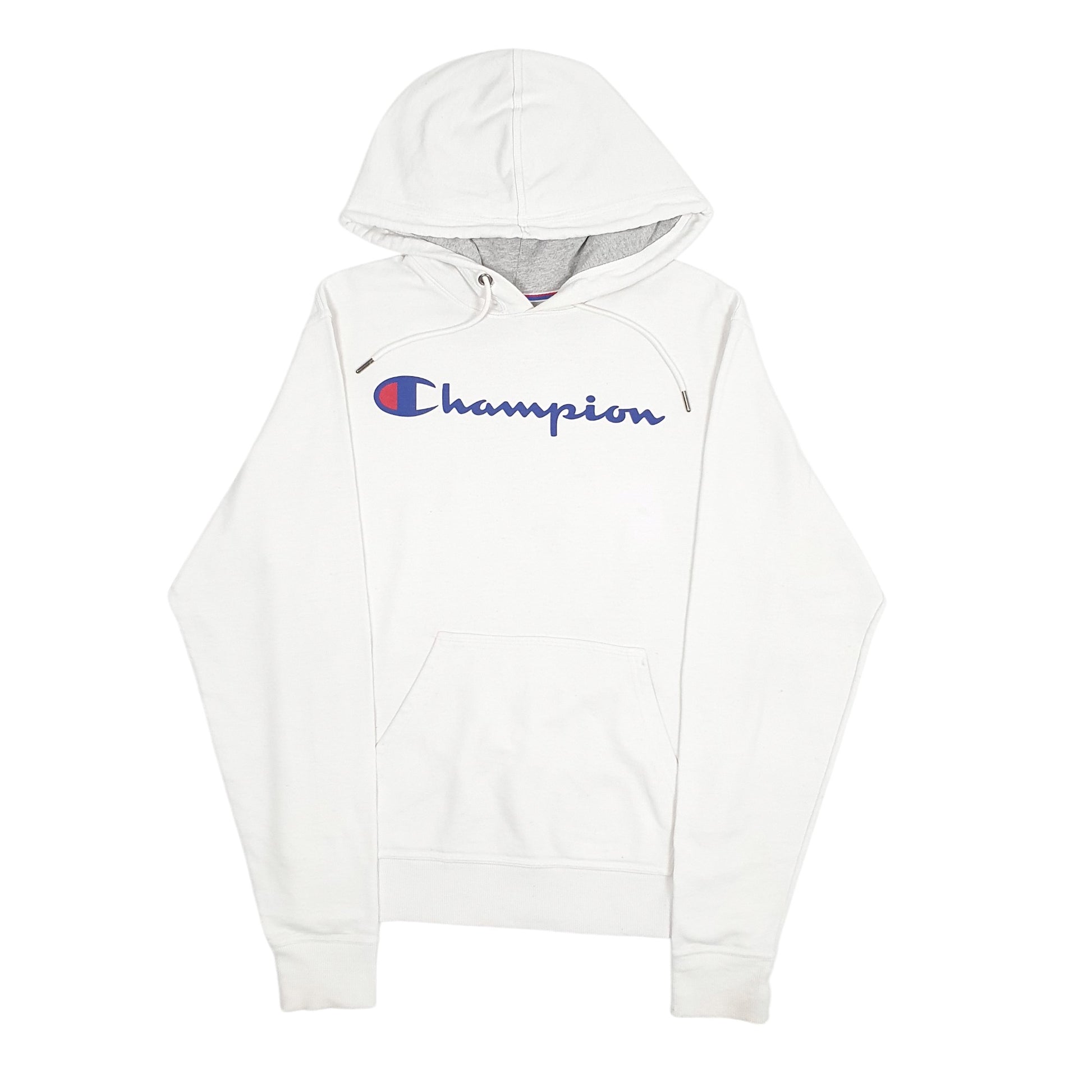 Mens White Champion  Hoodie Jumper