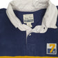 Mens Navy American Eagle Vintage Rugby Long Sleeve Polo Shirt