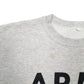 Mens Grey Unbranded Army Spellout Crewneck Jumper