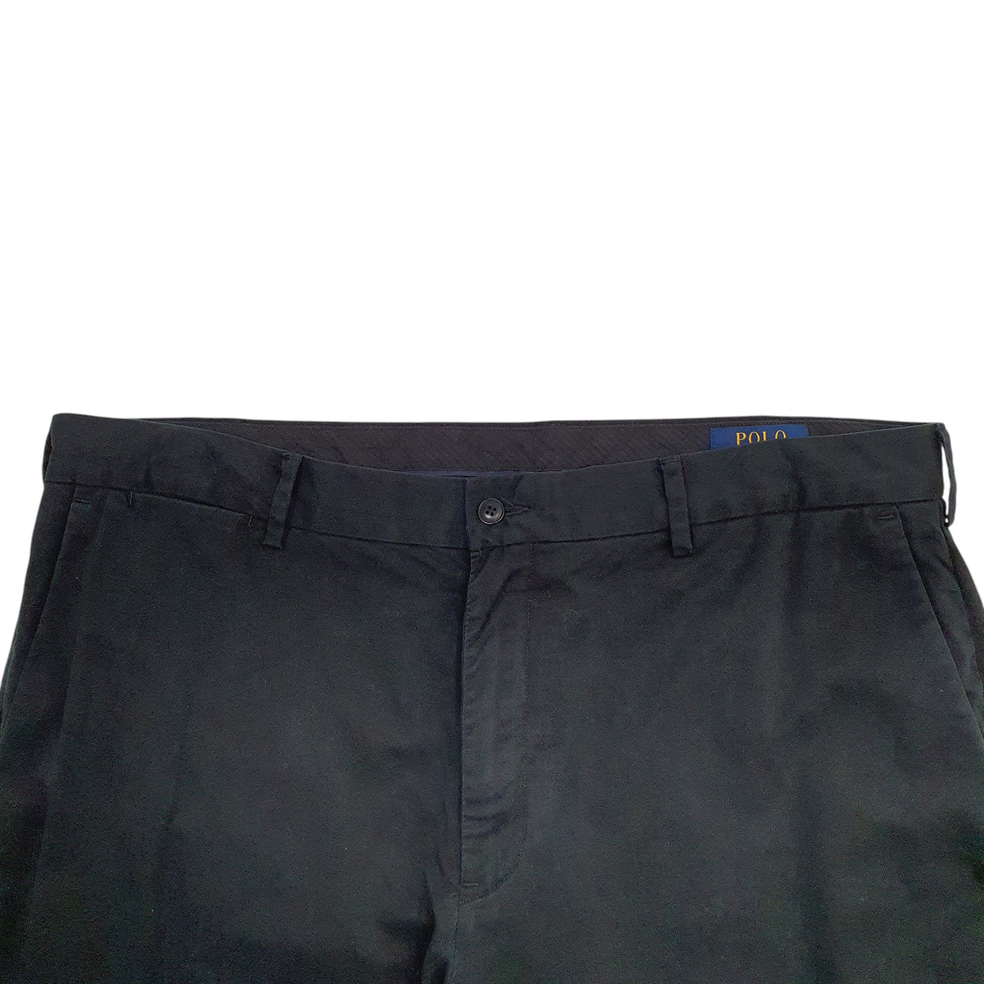 Mens Black Polo Ralph Lauren Vintage 2000's Chino Trousers